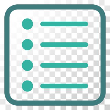 Öğeleri vektör simgesi bir çerçeve içinde