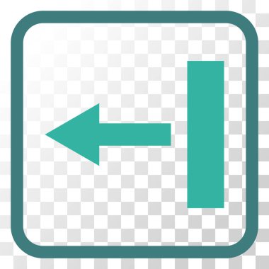 Sol vektör simgesi bir çerçevede çekin