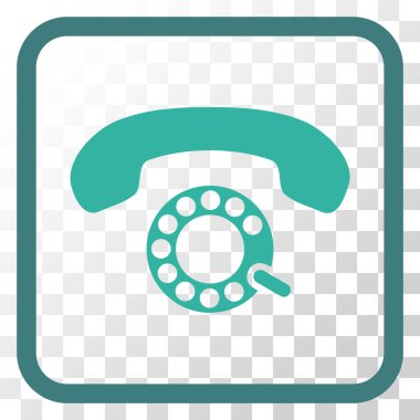 Darbeli aramayı vektör simgesi bir çerçeve içinde