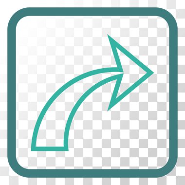 Vektör simgesi bir çerçeve içinde Yinele