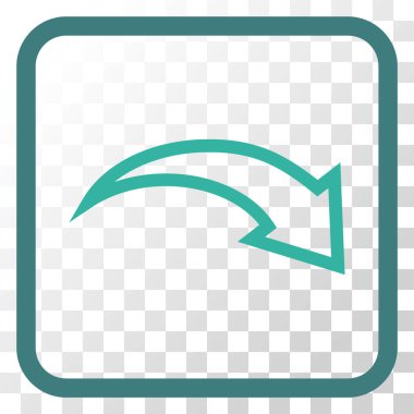 Vektör simgesi bir çerçeve içinde Yinele