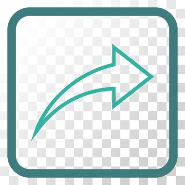 Vektör simgesi bir çerçeve içinde Yinele