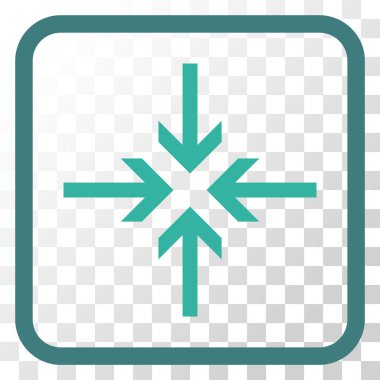 Oklar vektör simgesi bir çerçeve içinde azaltmak