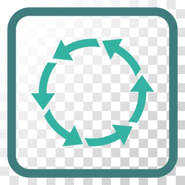 Bir çerçeve içinde CCW vektör simge döndürmek