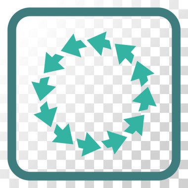 Bir çerçeve içinde CCW vektör simge döndürmek