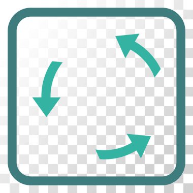 Bir çerçeve içinde CCW vektör simge döndürmek