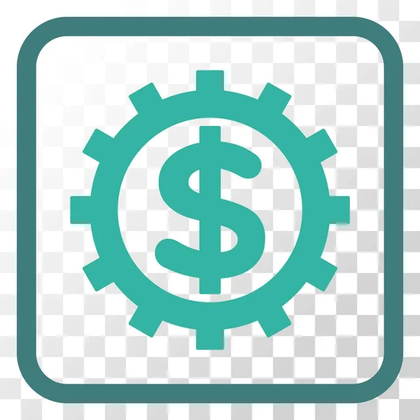 Financiële sector Vector Icon In een Frame — Stockvector