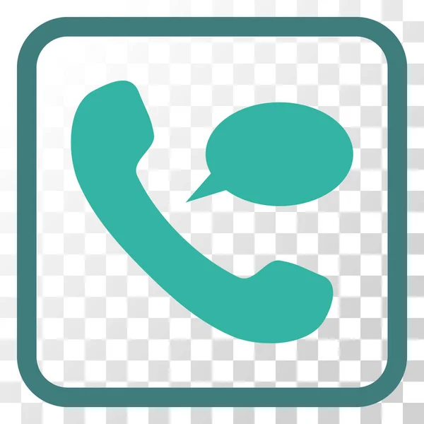 Icona vettoriale del messaggio telefonico in una cornice — Vettoriale Stock