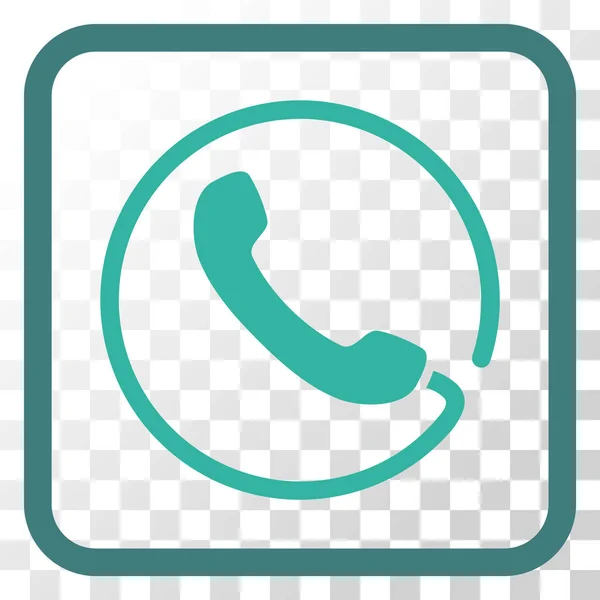 Telefon-Vektor-Symbol in einem Rahmen — Stockvektor