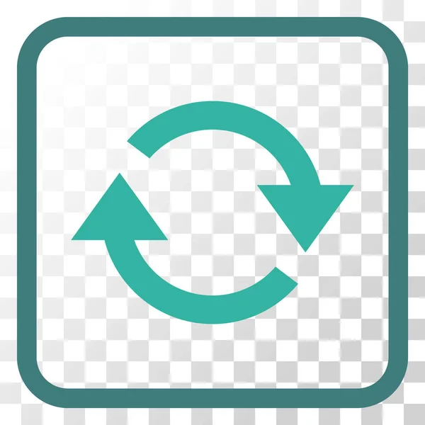 Refresh Vector Icon într-un cadru — Vector de stoc