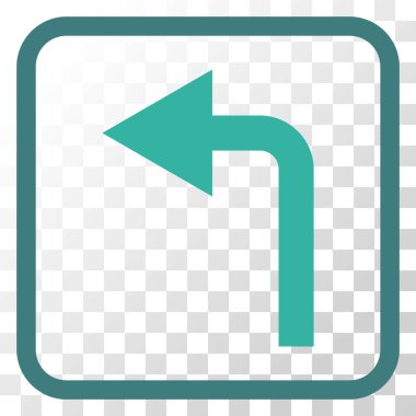 Sol vektör simge bir çerçevede açmak