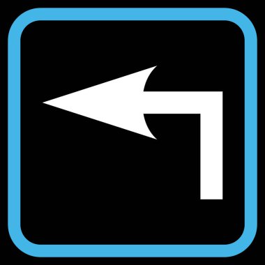 Sol vektör simge bir çerçevede açmak