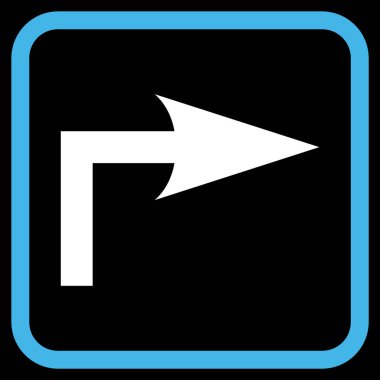 Doğru vektör simge bir çerçevede açmak