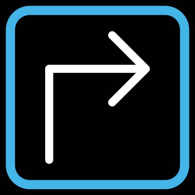 Doğru vektör simge bir çerçevede açmak