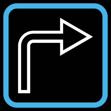 Doğru vektör simge bir çerçevede açmak