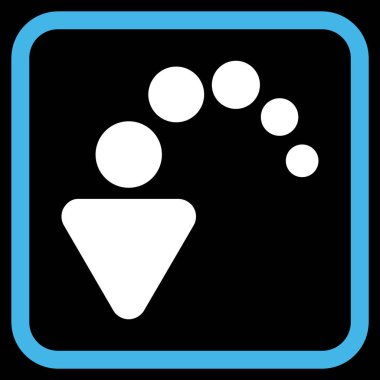 Vektör simgesi bir çerçeve içinde geri al