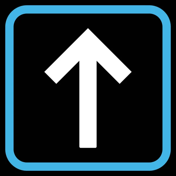 Up Arrow Vector Icon In a Frame — Stock Vector