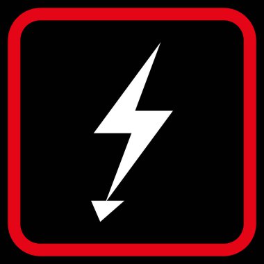 Elektrik Strike vektör simgesi bir çerçeve içinde