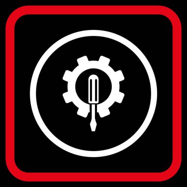 Bir çerçevedeki mühendislik vektör simgesi