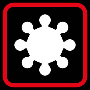 Dişli vektör simgesi bir çerçeve içinde