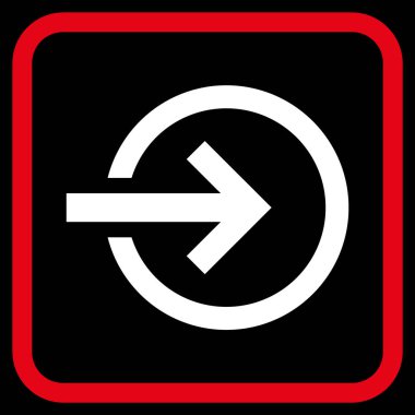 Alma vektör simgesi bir çerçeve içinde