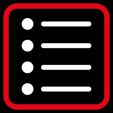 Öğeleri vektör simgesi bir çerçeve içinde