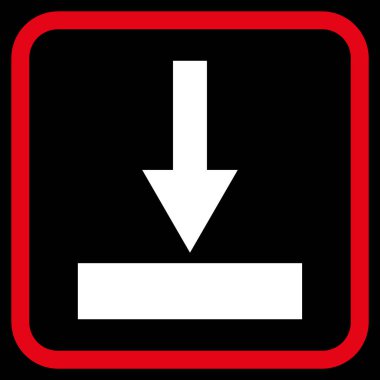 Alt vektör simgesi bir çerçeve içinde hareket