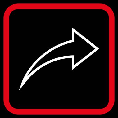 Vektör simgesi bir çerçeve içinde Yinele