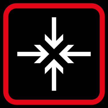 Oklar vektör simgesi bir çerçeve içinde azaltmak