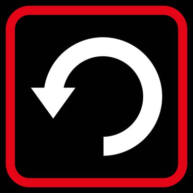 Vektör simgesi bir çerçeve içinde aşağı Döndür