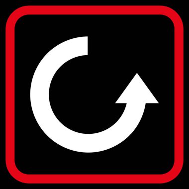 Vektör simgesi bir çerçeve içinde yukarı Döndür