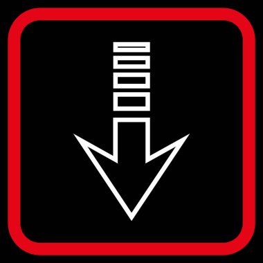 Vektör simgesi bir çerçeve içinde gönderin