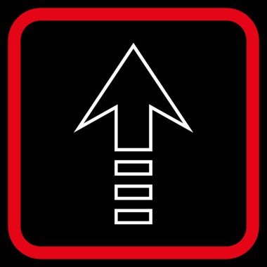 Vektör simgesi bir çerçeve içinde gönder