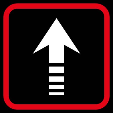 Vektör simgesi bir çerçeve içinde gönder