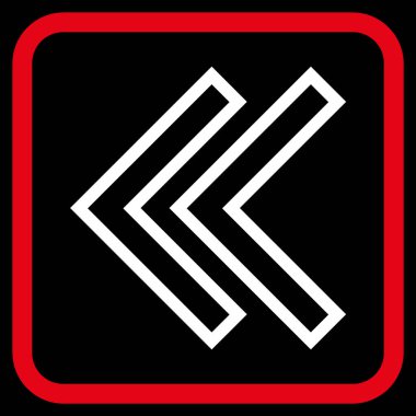 Shift Sol vektör simgesi bir çerçeve içinde