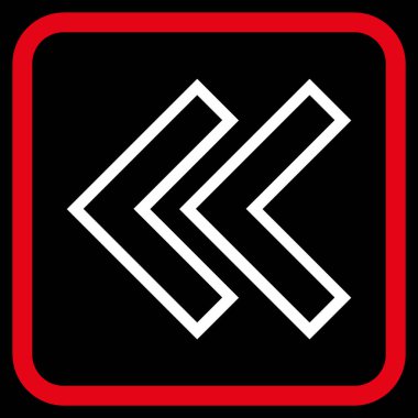 Shift Sol vektör simgesi bir çerçeve içinde