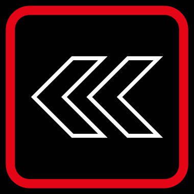 Shift Sol vektör simgesi bir çerçeve içinde