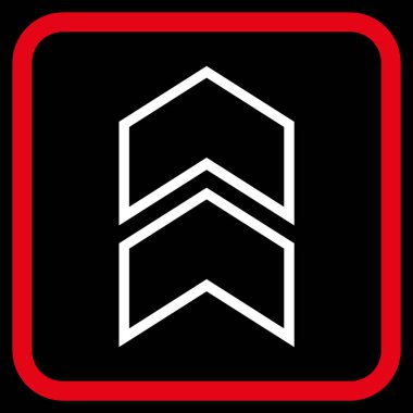 Vektör simgesi bir çerçeve içinde yukarı kayması