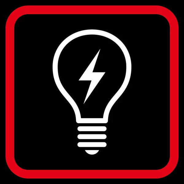 Векторная икона электрической лампочки — стоковый вектор