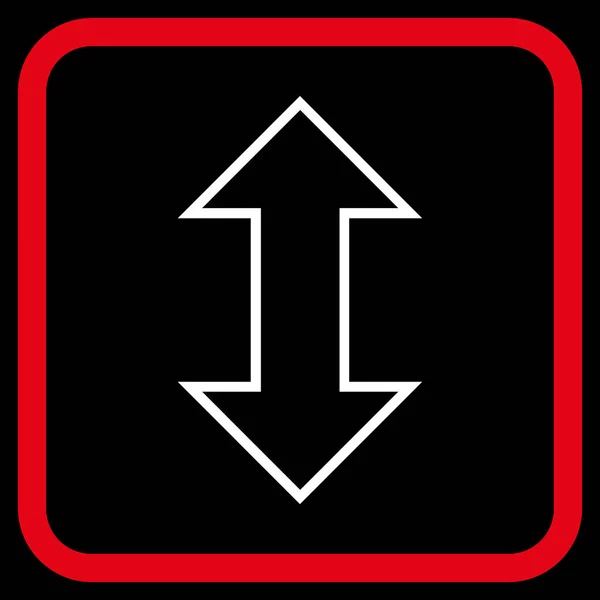 Ícone de vetor vertical de troca em um quadro — Vetor de Stock