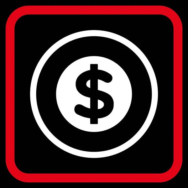 Icona vettoriale della finanza in una cornice — Vettoriale Stock
