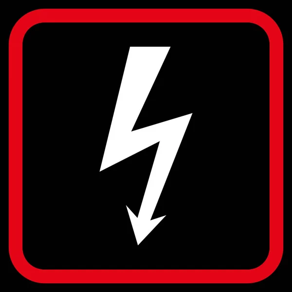 High Voltage wektor ikona w ramce — Wektor stockowy