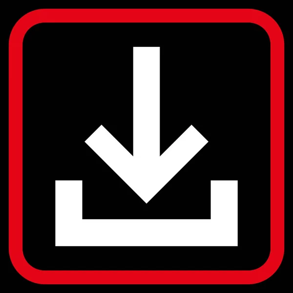 Ícone de vetor de caixa de entrada em um quadro —  Vetores de Stock
