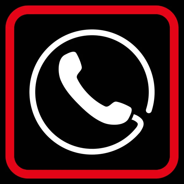 Telefon-Vektor-Symbol in einem Rahmen — Stockvektor