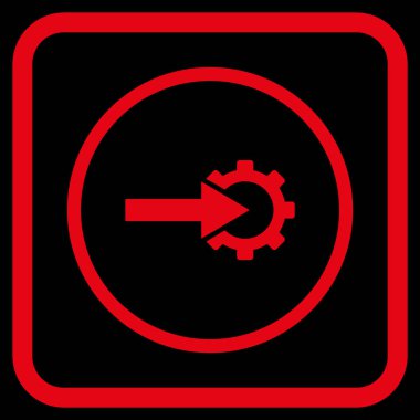 COG Tümleştirme vektör simgesi bir çerçeve içinde