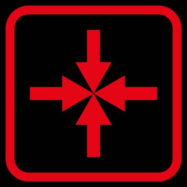 Oklar vektör simgesi bir çerçeve içinde sıkıştırmak