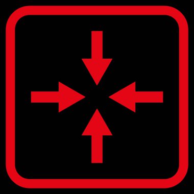 Oklar vektör simgesi bir çerçeve içinde sıkıştırmak