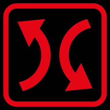 Exchange oklar bir çerçeve içinde simge vektör