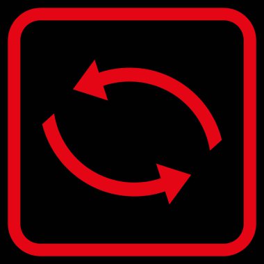 Exchange oklar bir çerçeve içinde simge vektör