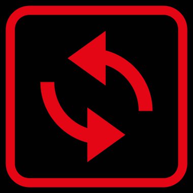 Exchange oklar bir çerçeve içinde simge vektör